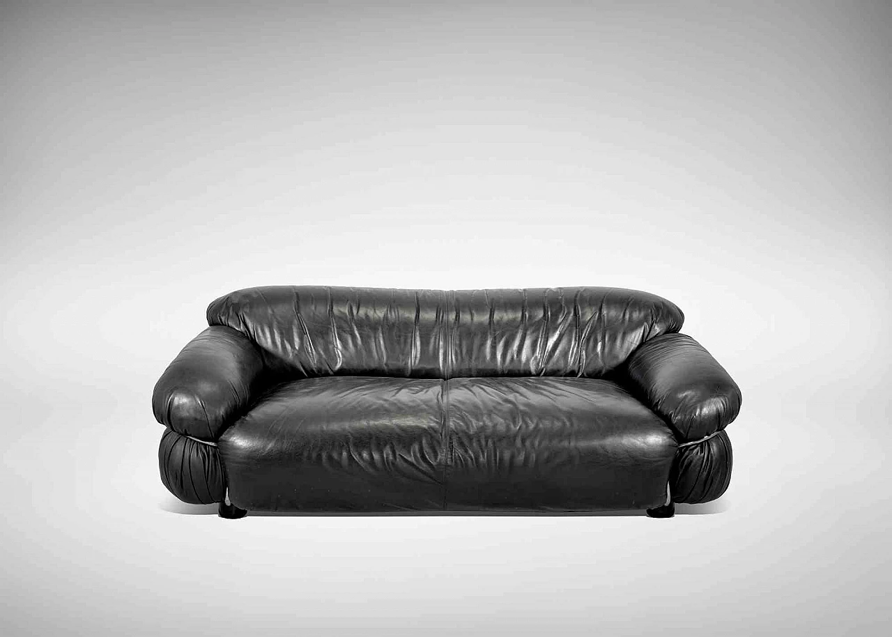 Gianfranco Frattini, Cassina Two seater sofa mod. Sesann 1960s-1970s 4
