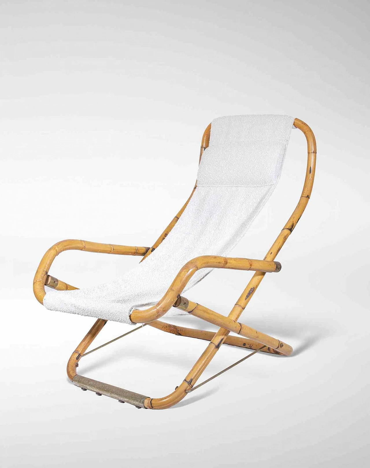 n.a., Folding Bambu Deckchair 1960s-1970s 1
