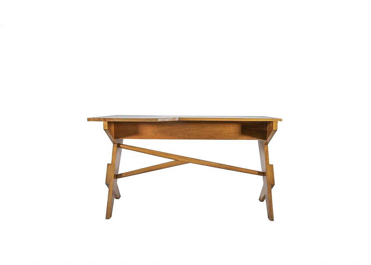 Vintage writing desk in Gio Ponti style, 1940s-1950s 2
