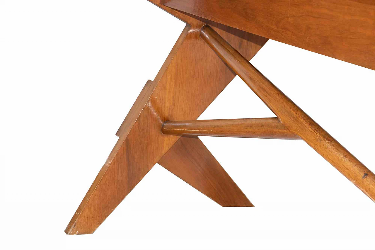 Vintage writing desk in Gio Ponti style, 1940s-1950s 5