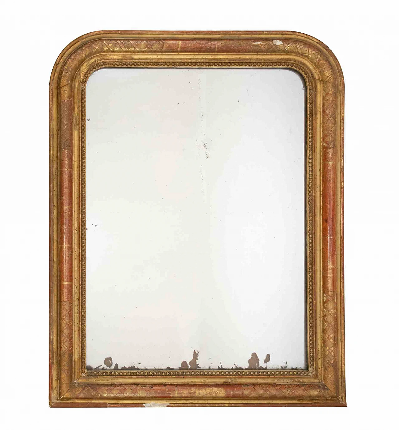 Artist XX century, Vintage Gilded Wooden Wall Mirror 2000s 1