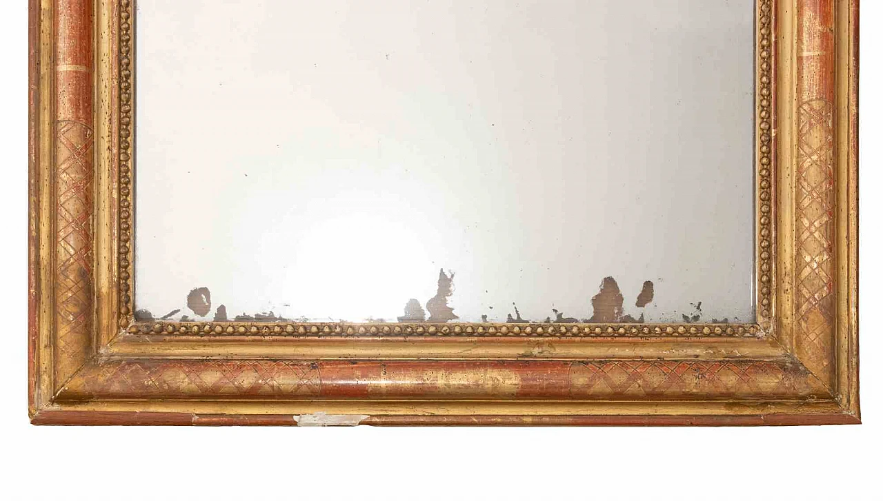 Artist XX century, Vintage Gilded Wooden Wall Mirror 2000s 2