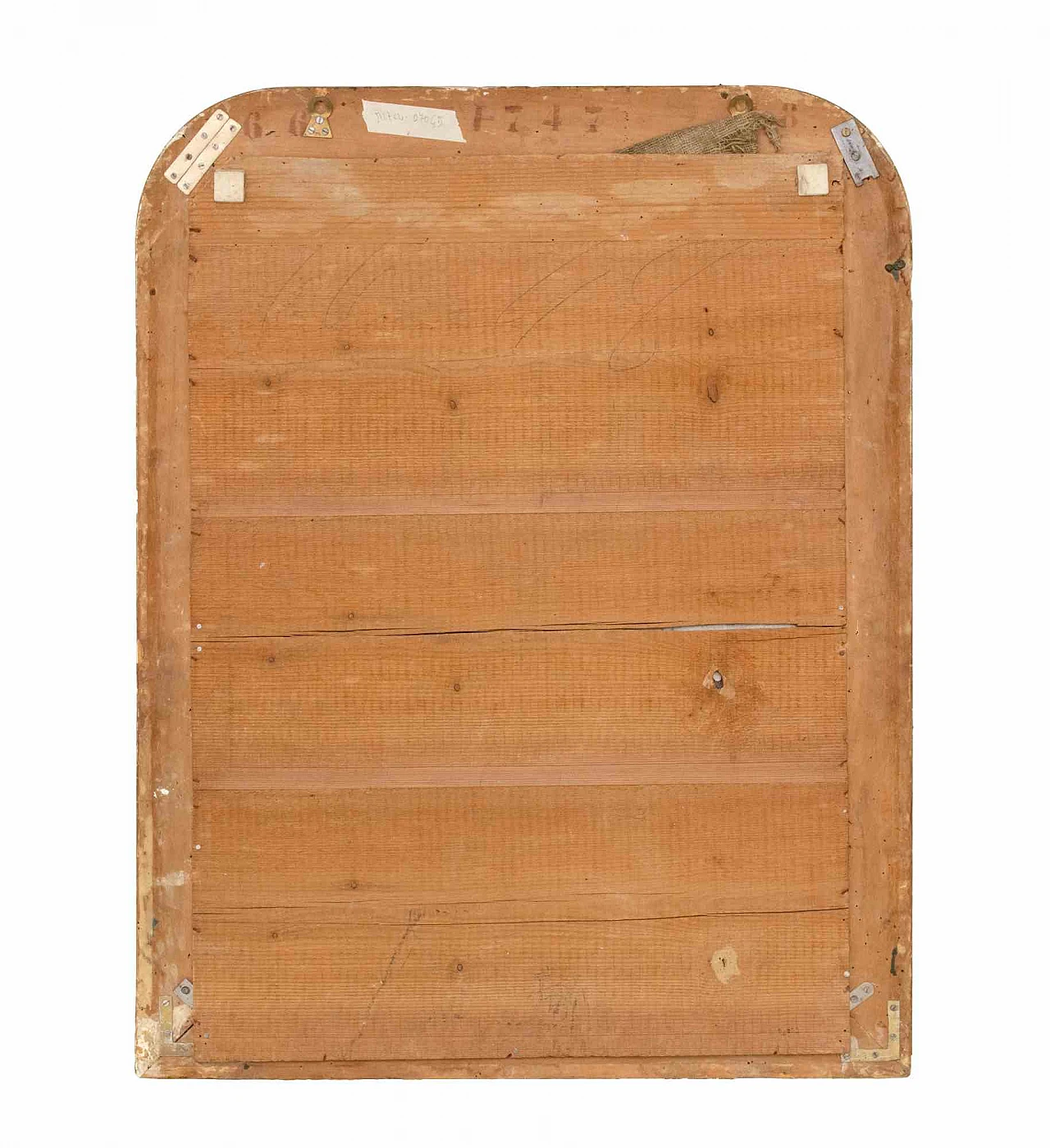 Artist XX century, Vintage Gilded Wooden Wall Mirror 2000s 3