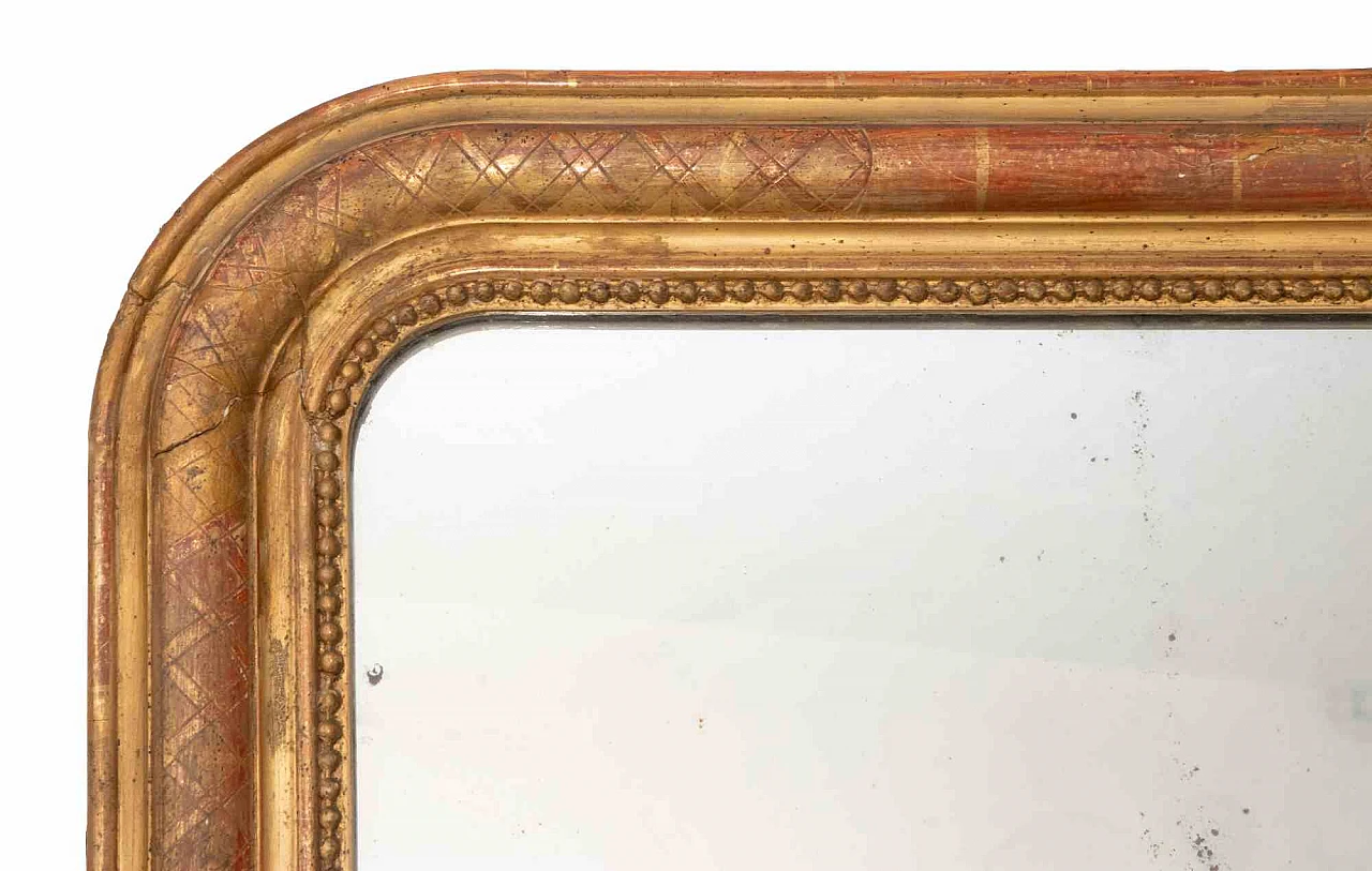 Artist XX century, Vintage Gilded Wooden Wall Mirror 2000s 4