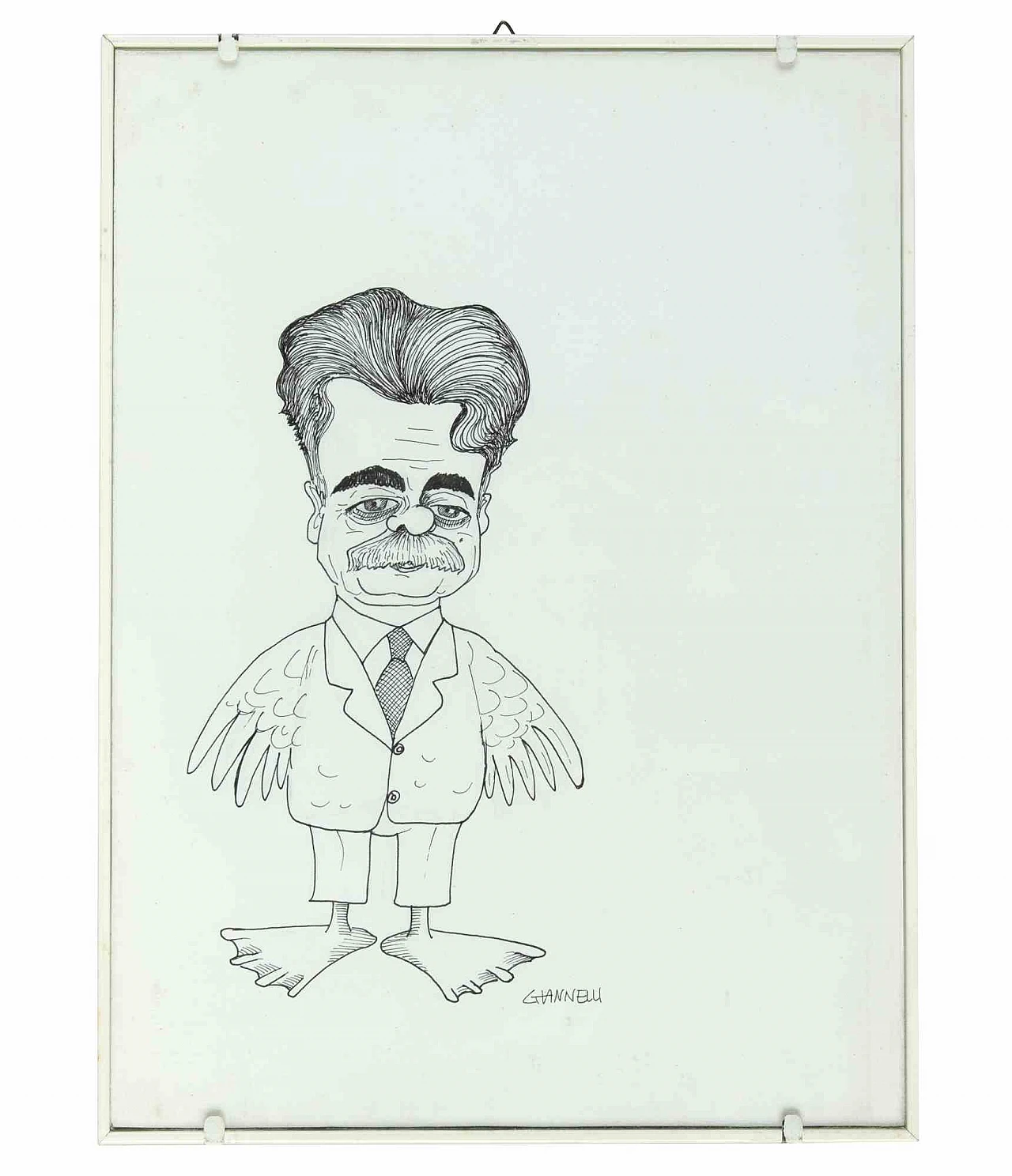 Emilio Giannelli, Caricatura di Achille Occhetto, Disegno Anni 2000 3