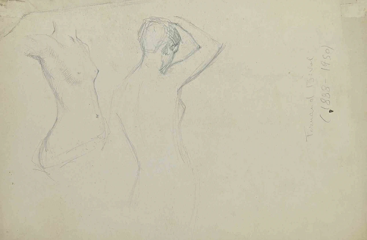 Fernand Bivel, Donna in posa, Disegno Anni 2000 2