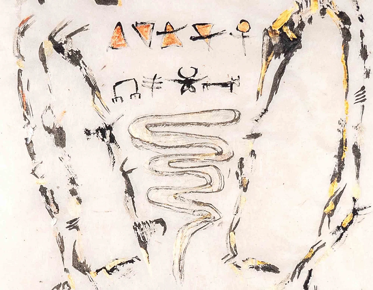 Parimah Avani, divinità dei vapori delle vie, disegno acrilico con inchiostro 3