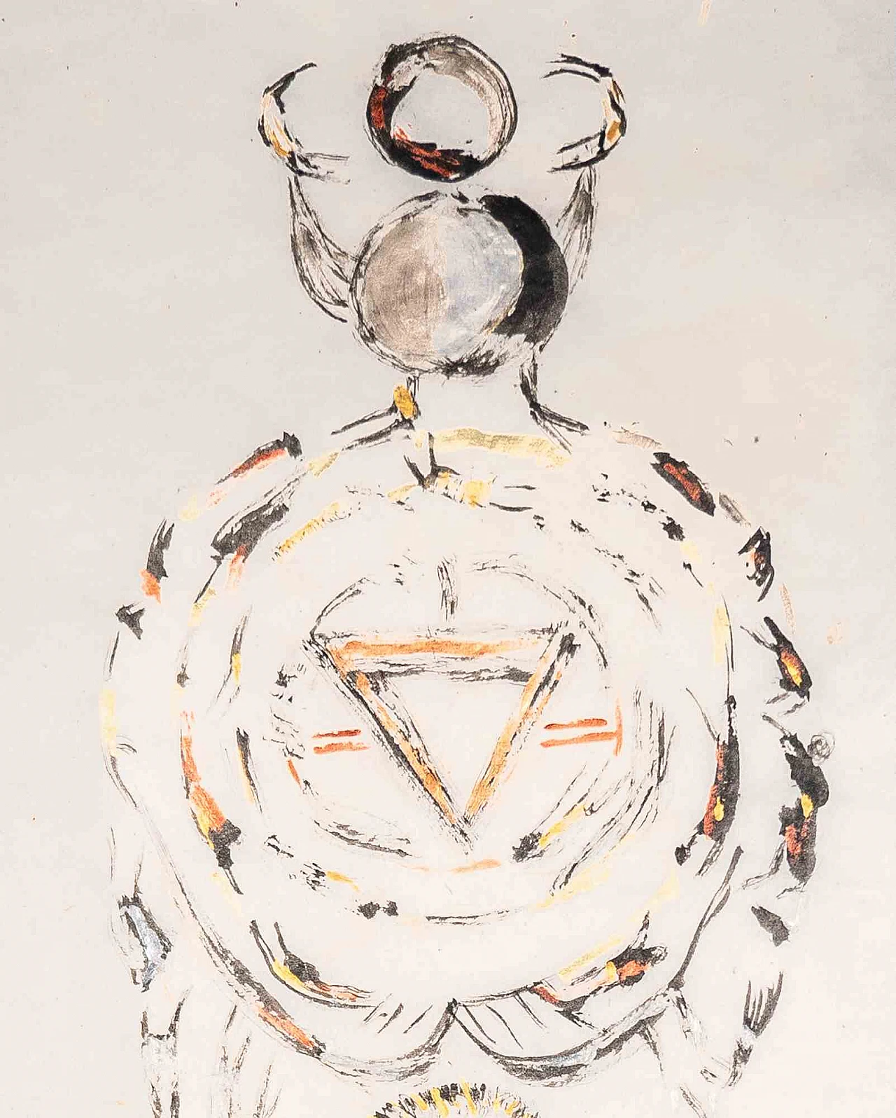 Parimah Avani, Dea della Luna Piena, Luce delle Vie, Acrilico con inchiostro da disegno Anni 2000 3