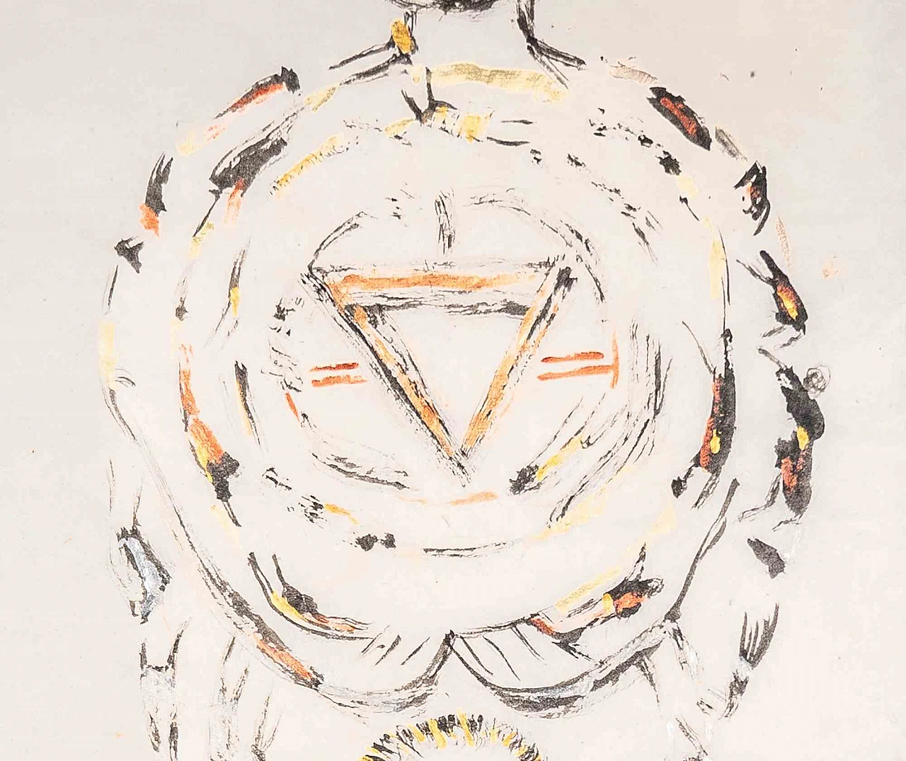 Parimah Avani, Dea della Luna Piena, Luce delle Vie, Acrilico con inchiostro da disegno Anni 2000 5