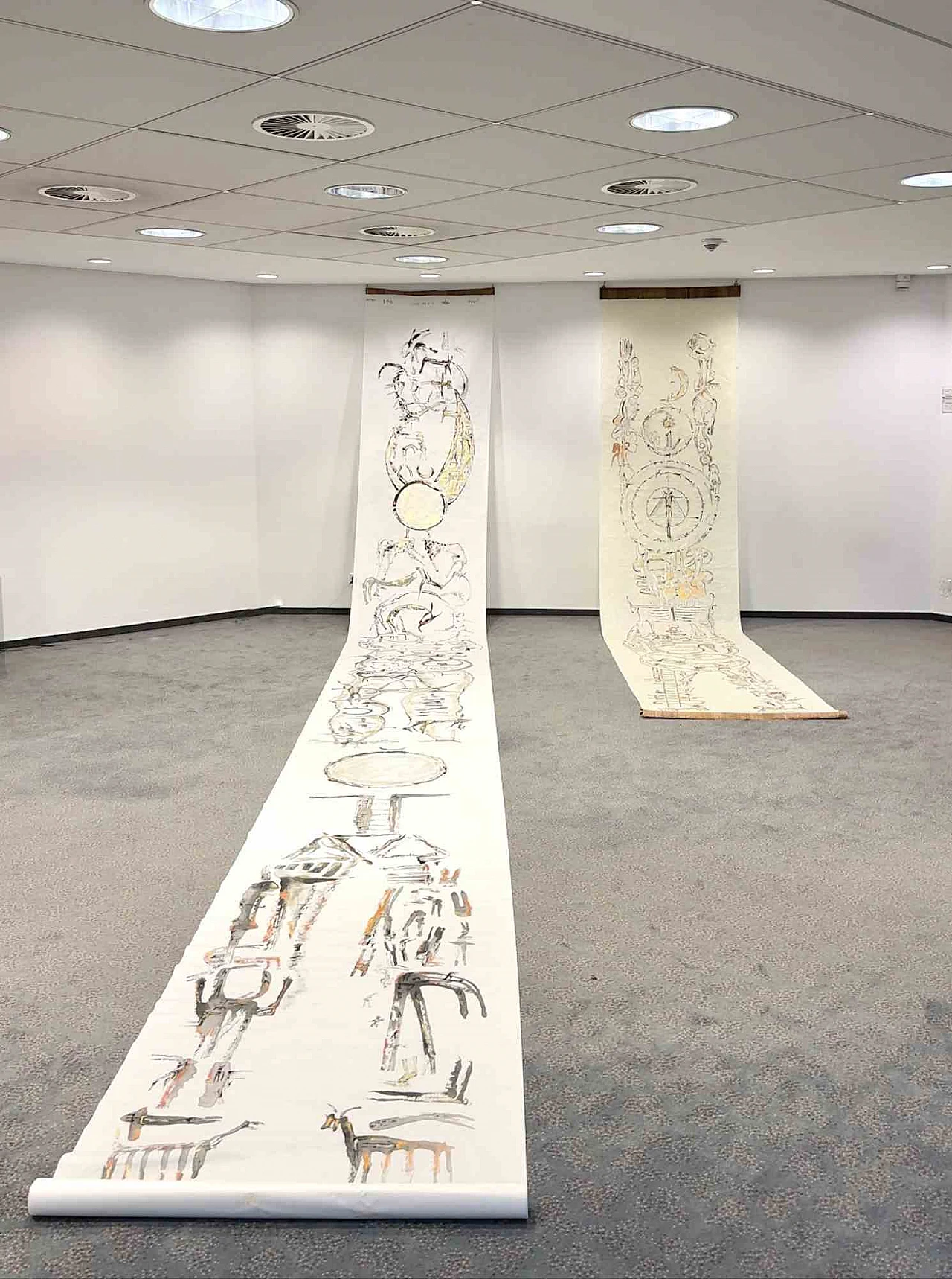 Parimah Avani, Dea della Luna Piena, Luce delle Vie, Acrilico con inchiostro da disegno Anni 2000 8