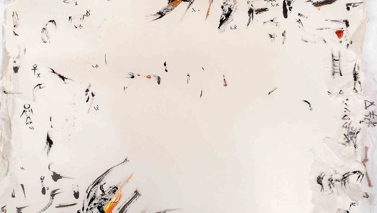 Parimah Avani, Cielo, Futuro, dalla serie di "Passato, Ora, Futuro", disegno con inchiostro acrilico Anni 2000 5