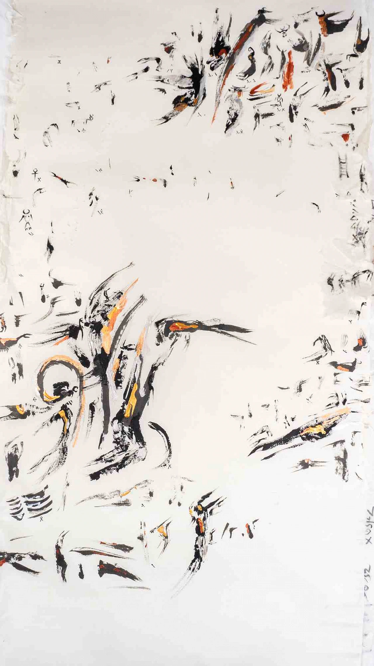 Parimah Avani, Cielo, Futuro, dalla serie di "Passato, Ora, Futuro", disegno con inchiostro acrilico Anni 2000 7