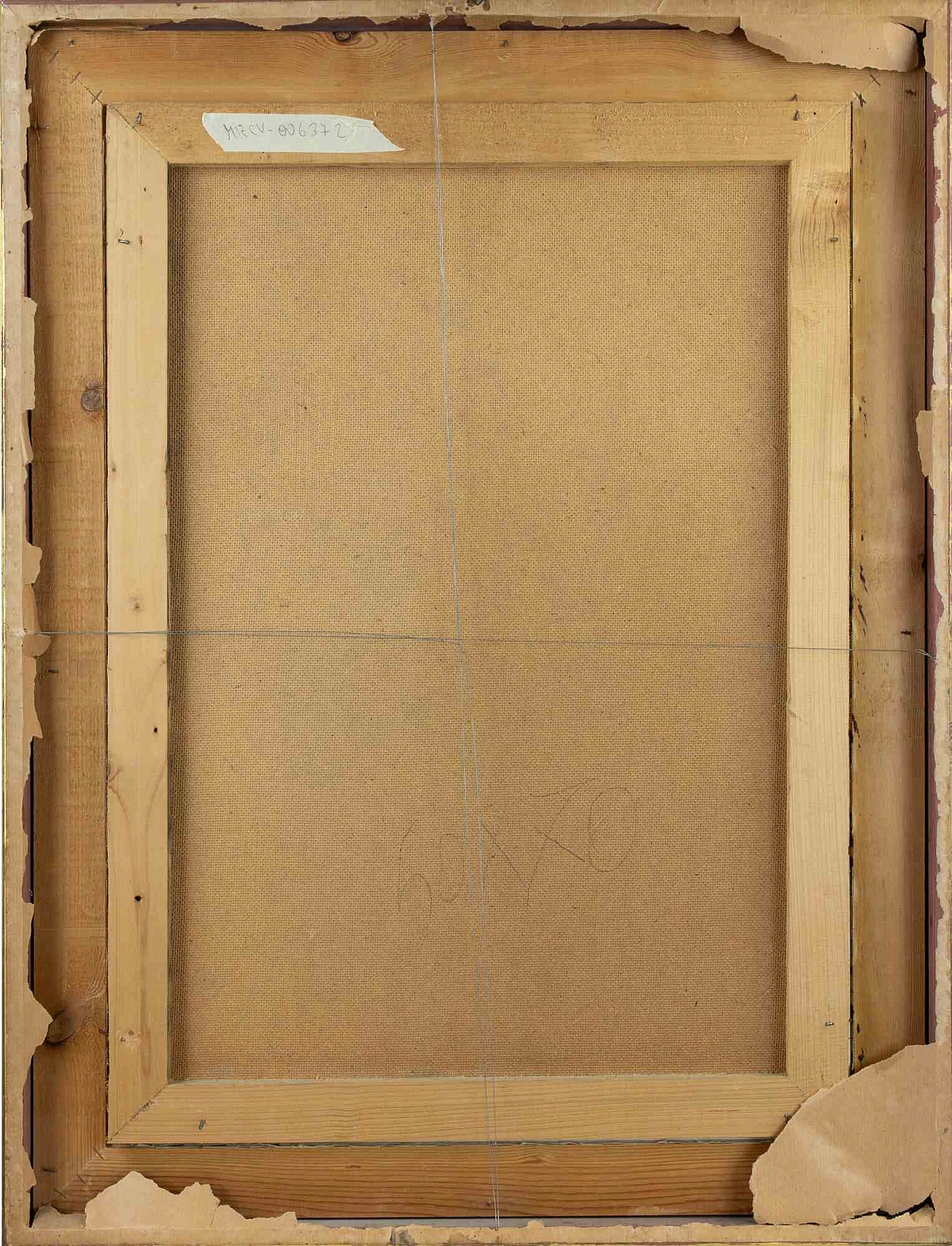 Artista XX secolo, Paesaggio con case e cupole, Dipinto ad olio Anni 2000 2