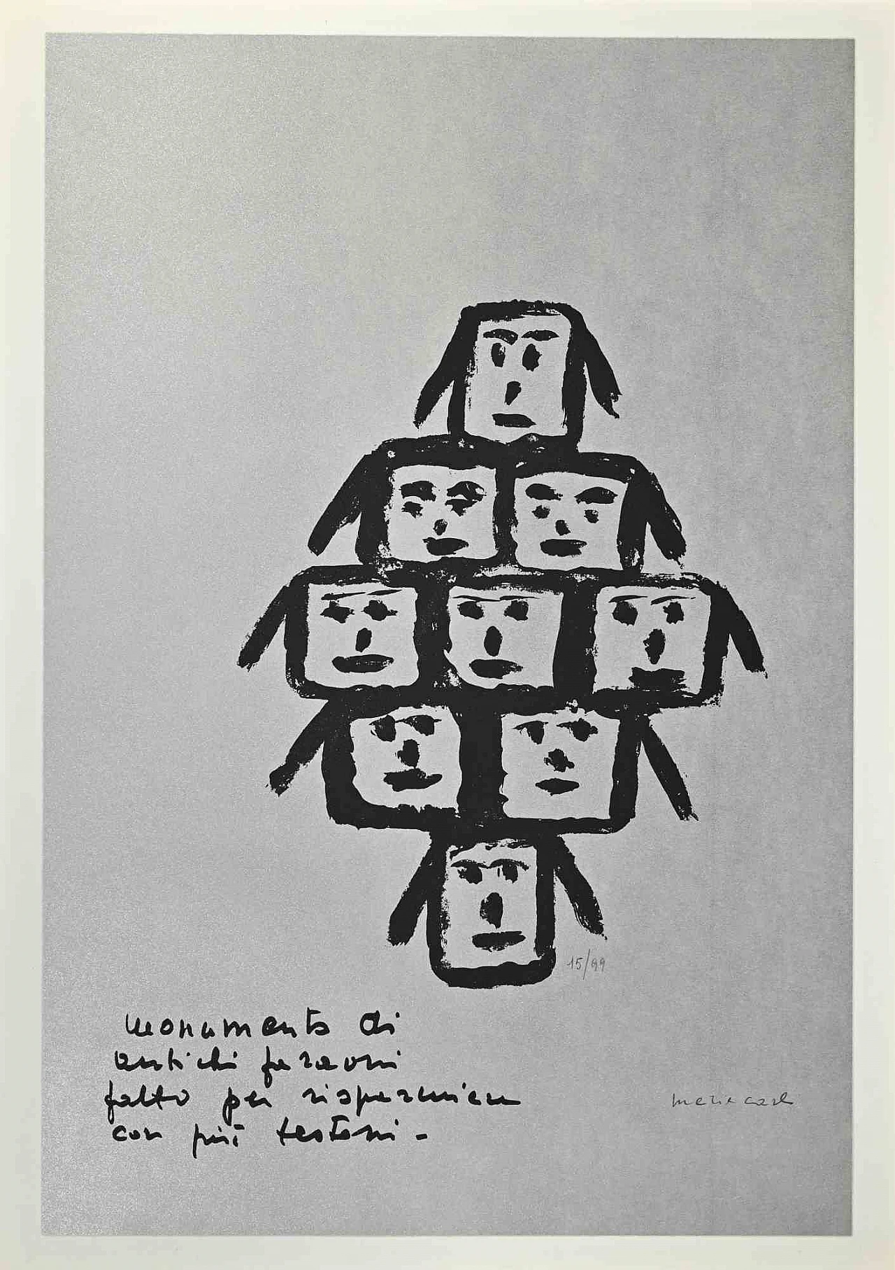 Maria Carli, Volti, Litografia Anni 2000 1