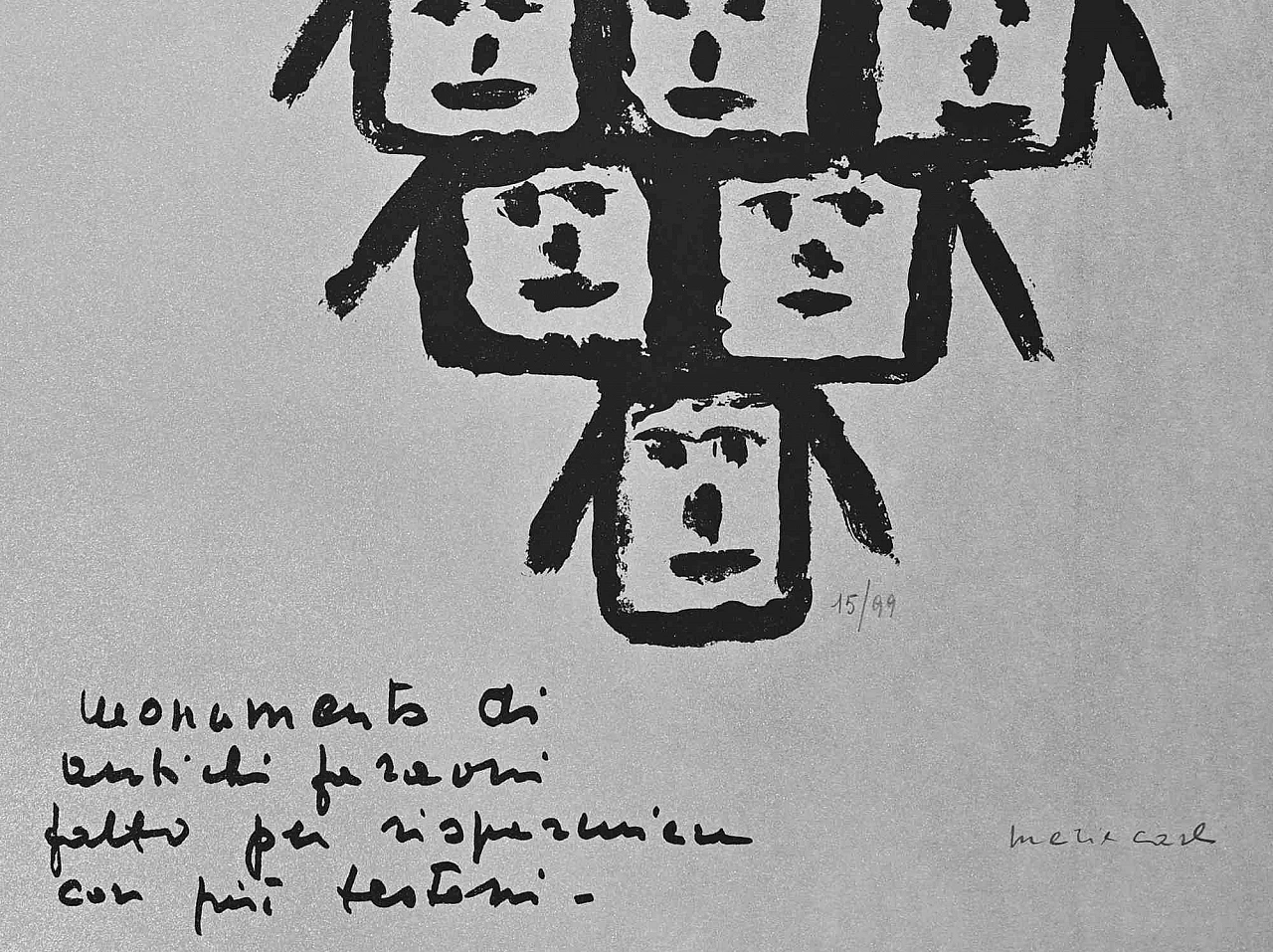 Maria Carli, Volti, Litografia Anni 2000 2