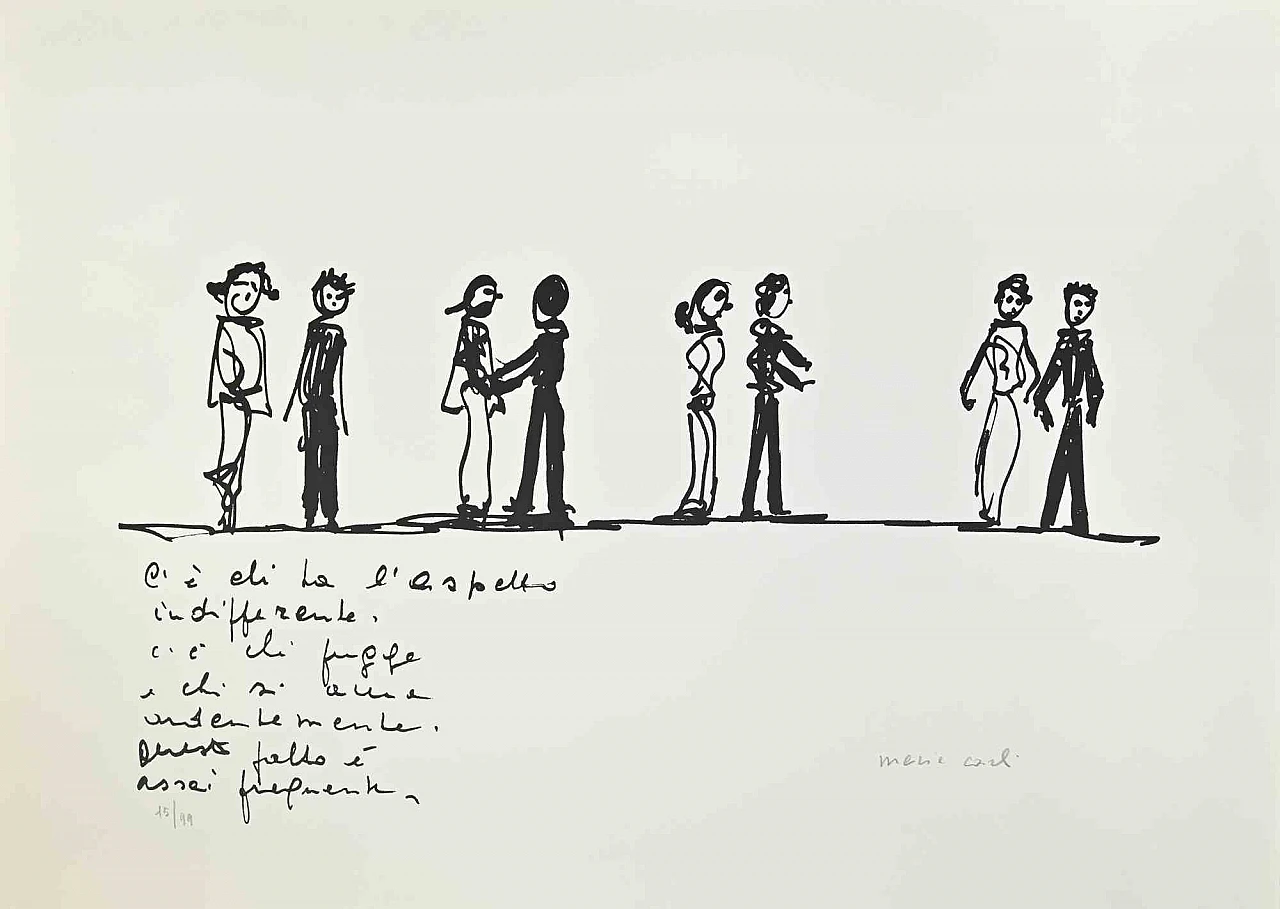 Maria Carli, Amanti, Litografia Anni 2000 1