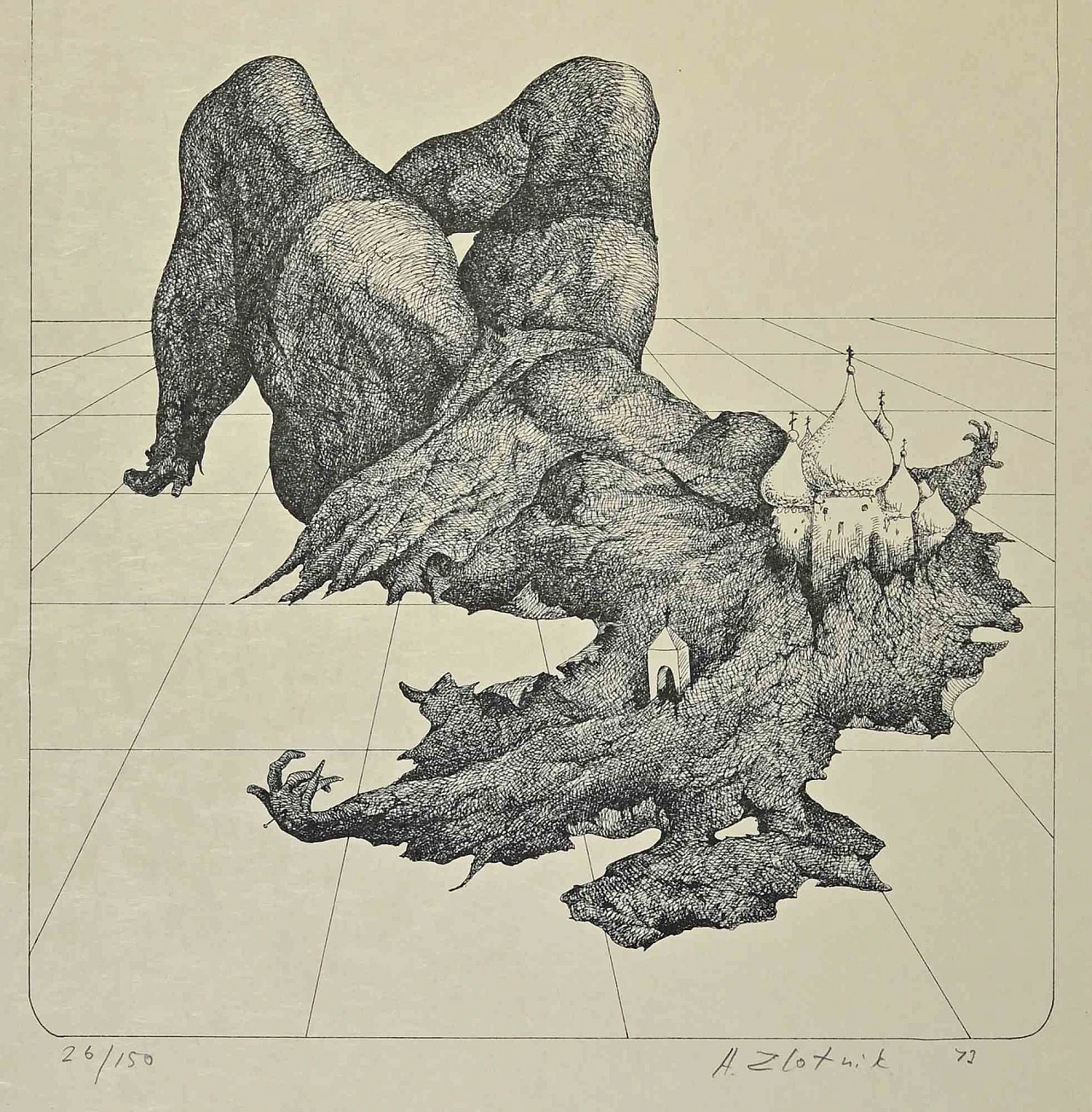 Alexandre Zlotnik, The Earth Woman, Lithograph 1960s-1970s 2