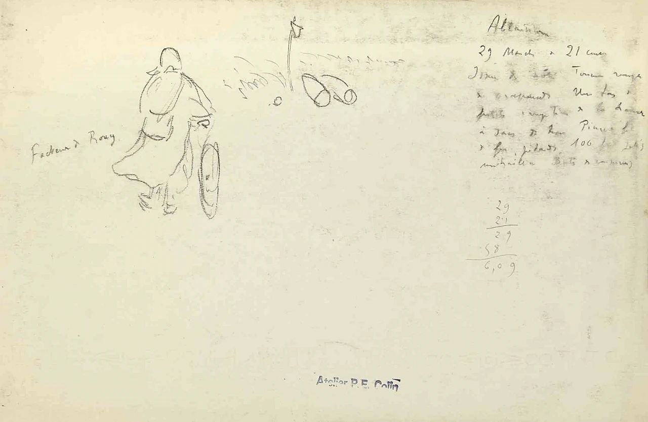 Paul Emile Colin, Il cavaliere, Disegno Anni 2000 1