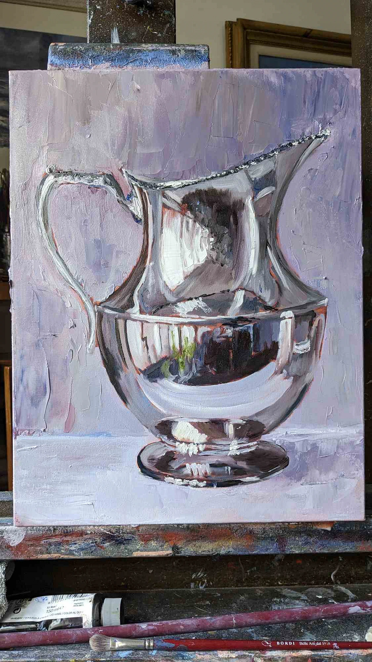 Adriano Bernetti da Vila, Teiera, Olio su tela Anni 2000 1