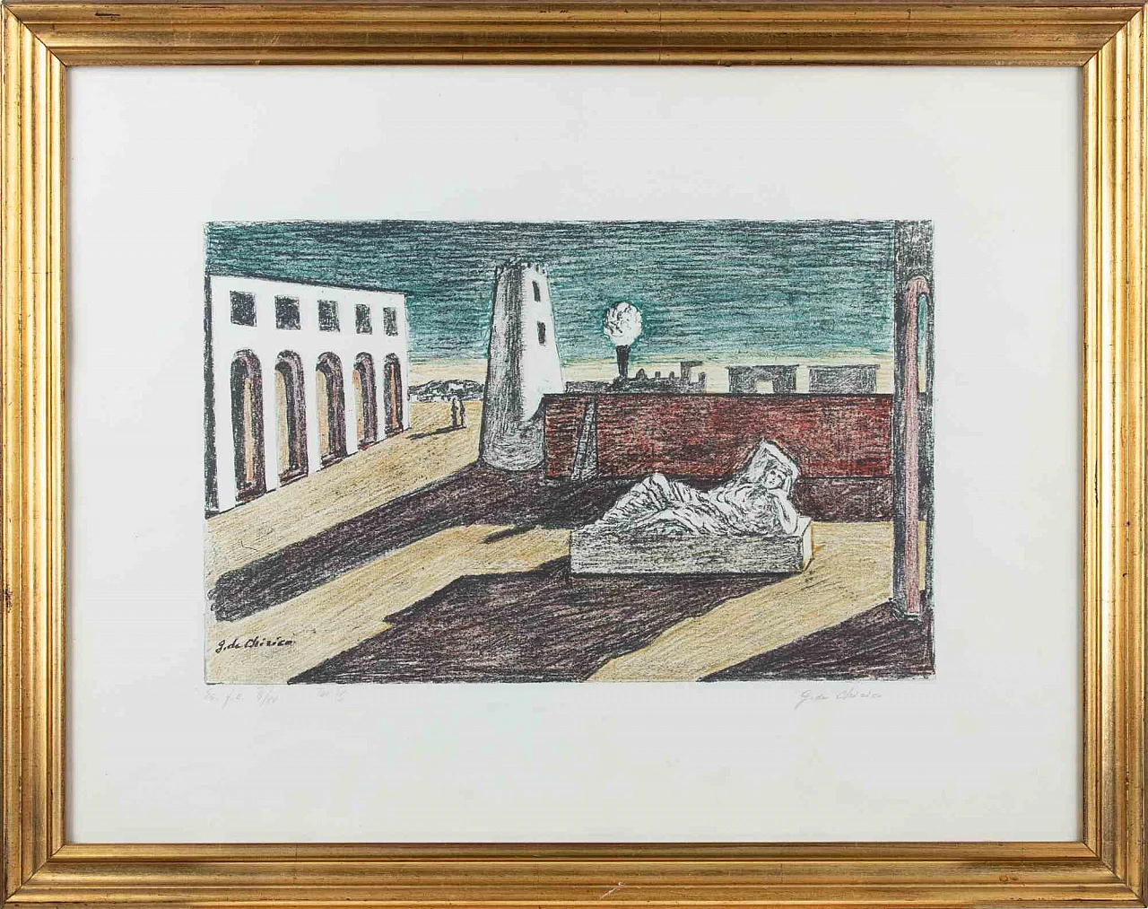 Giorgio de Chirico, L'enigma del ritorno, Litografia Anni 2000 1