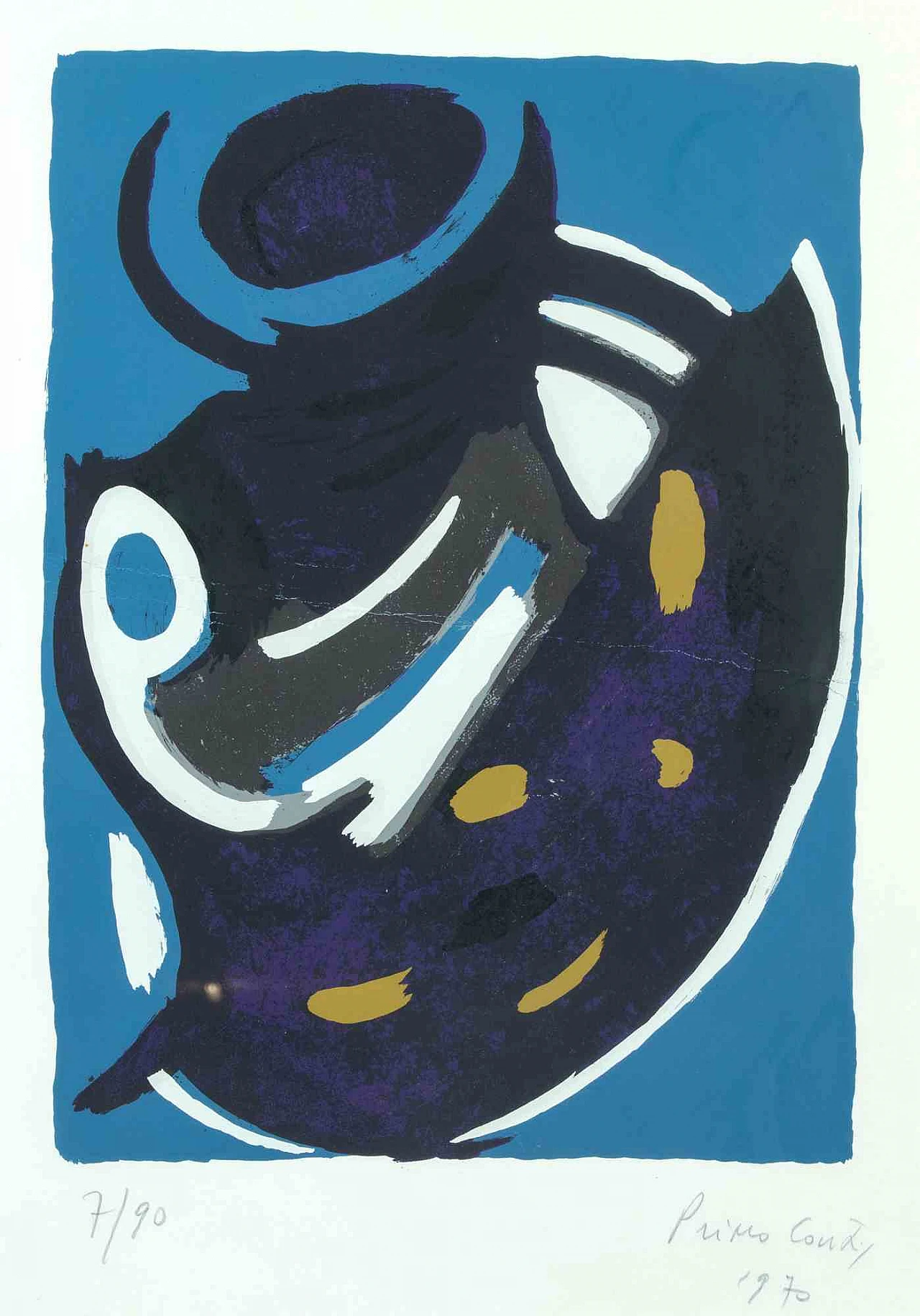 Primo Conti, Untited, Lithograph 1960s-1970s 3