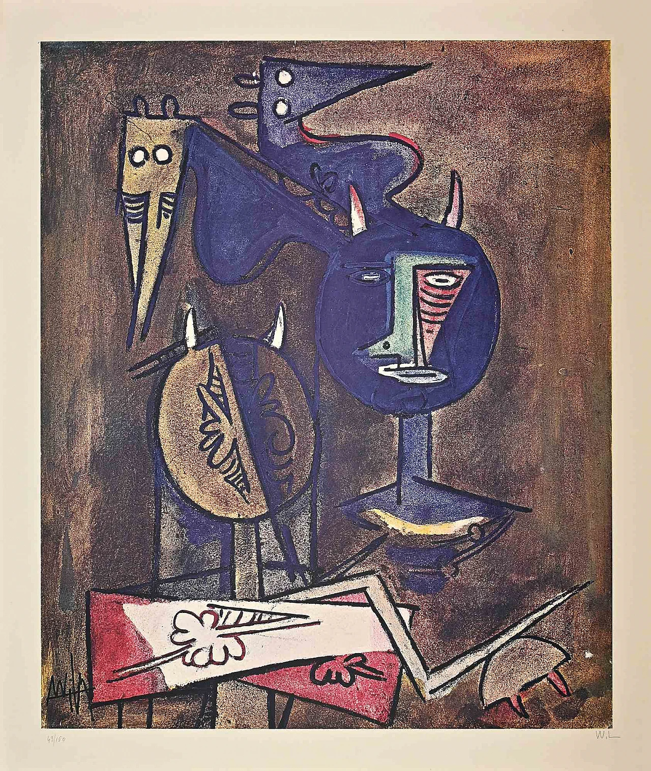 Wifredo Lam, Senza titolo, Litografia 1960-1979 1