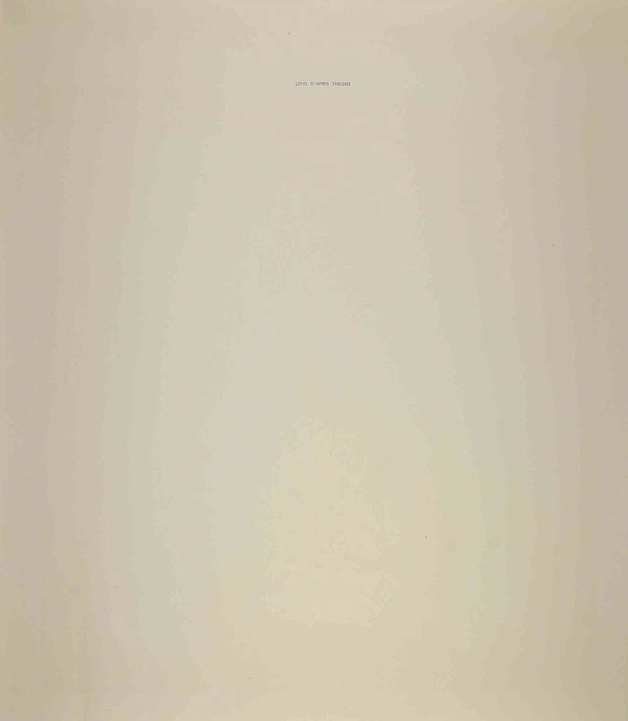 Wifredo Lam, Senza titolo, Litografia 1960-1979 2