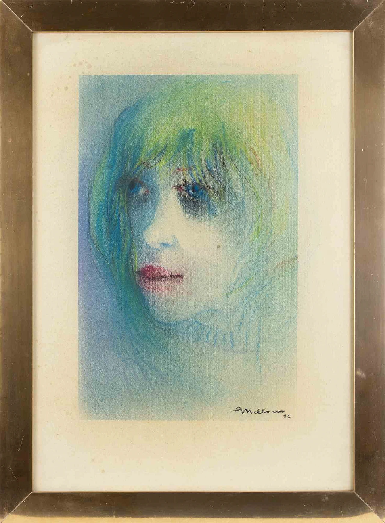 Antonio Mellone, Donna, Pastello 1960-1979 1