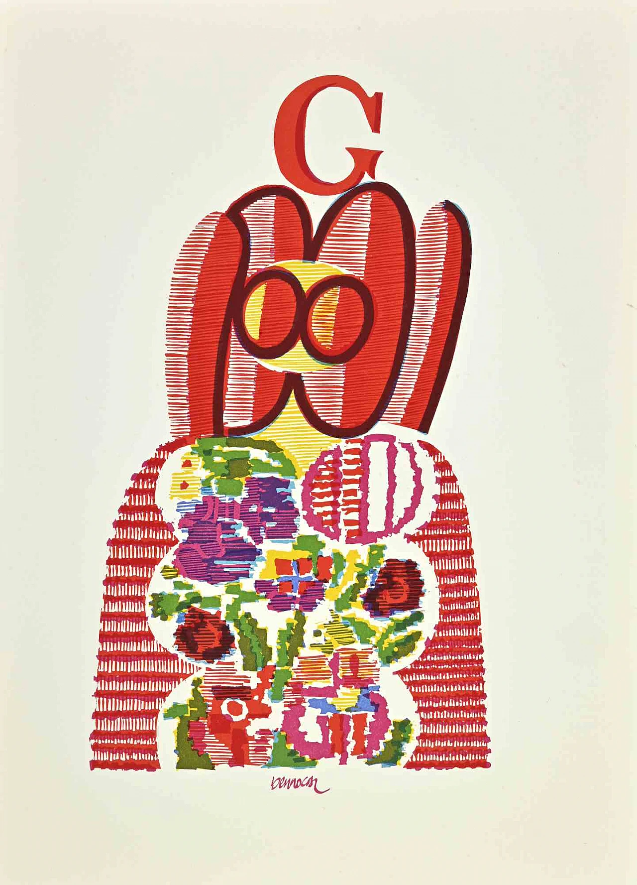 Miguel Berrocal, G come Giulietta, Linoleografia 1960-1979 1