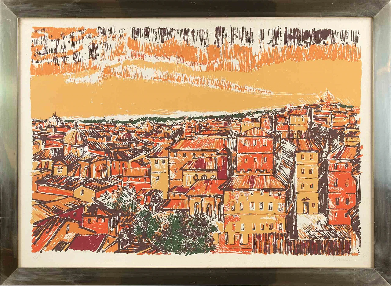 Artist XX century, City View, Etching 2000s 1