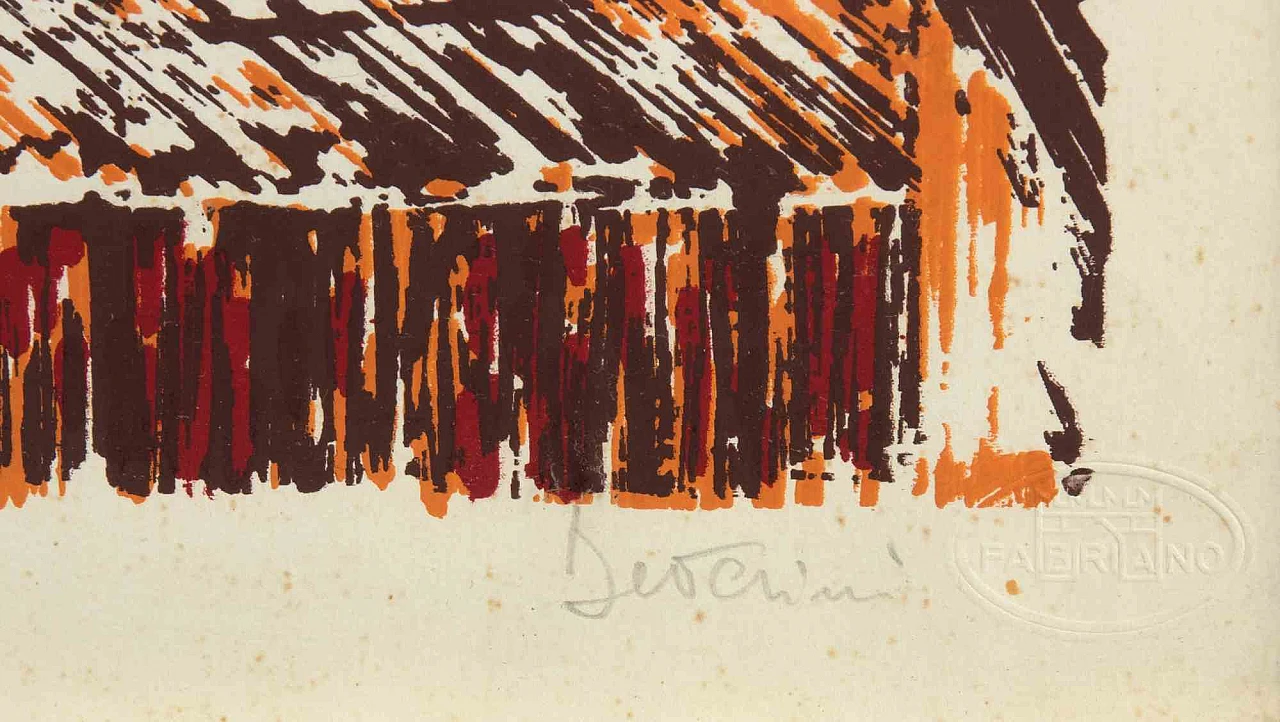 Artist XX century, City View, Etching 2000s 3