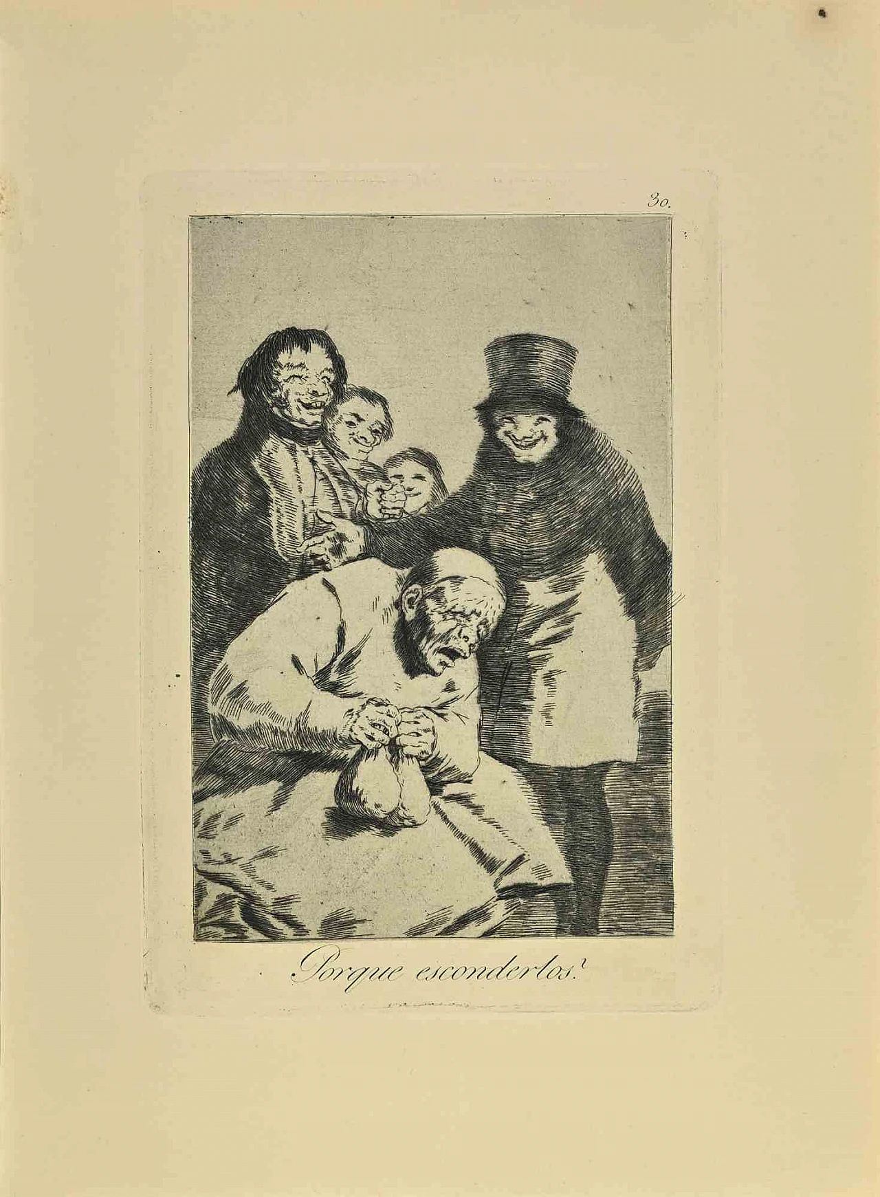Francisco Josè de Goya y Lucientes, Porque esconderlos? (Why hide them?), Etching Aquatint Drypoint 19th century 1