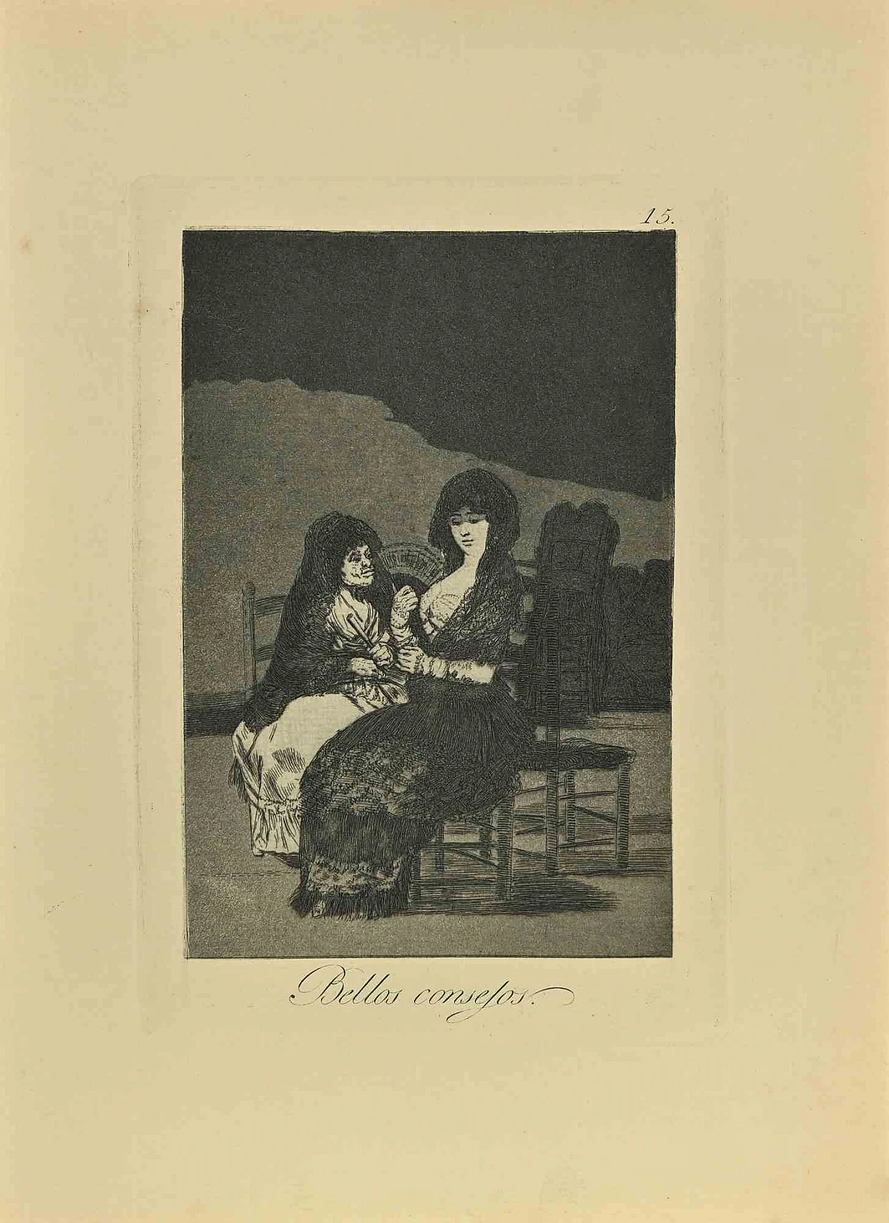 Francisco Josè de Goya y Lucientes, Bellos Consejos, Etching Aquatint Drypoint 19th century 1