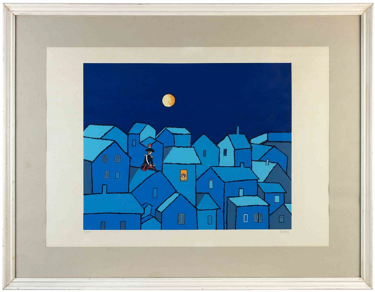 Dipas, Night Meetings, Screenprint 1960s-1970s 1