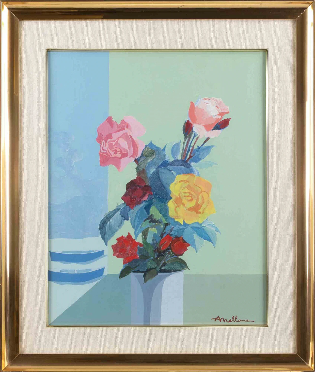 Antonio Mellone, Still Life, Oil Painting 2000s 1