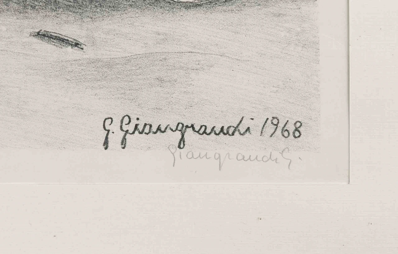 Gaetano Giangrandi, Beach, Etching 1960s-1970s 3