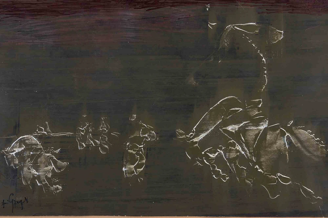 Vincenzo Di Giorgio, Horses, Oil Painting 2000s 3