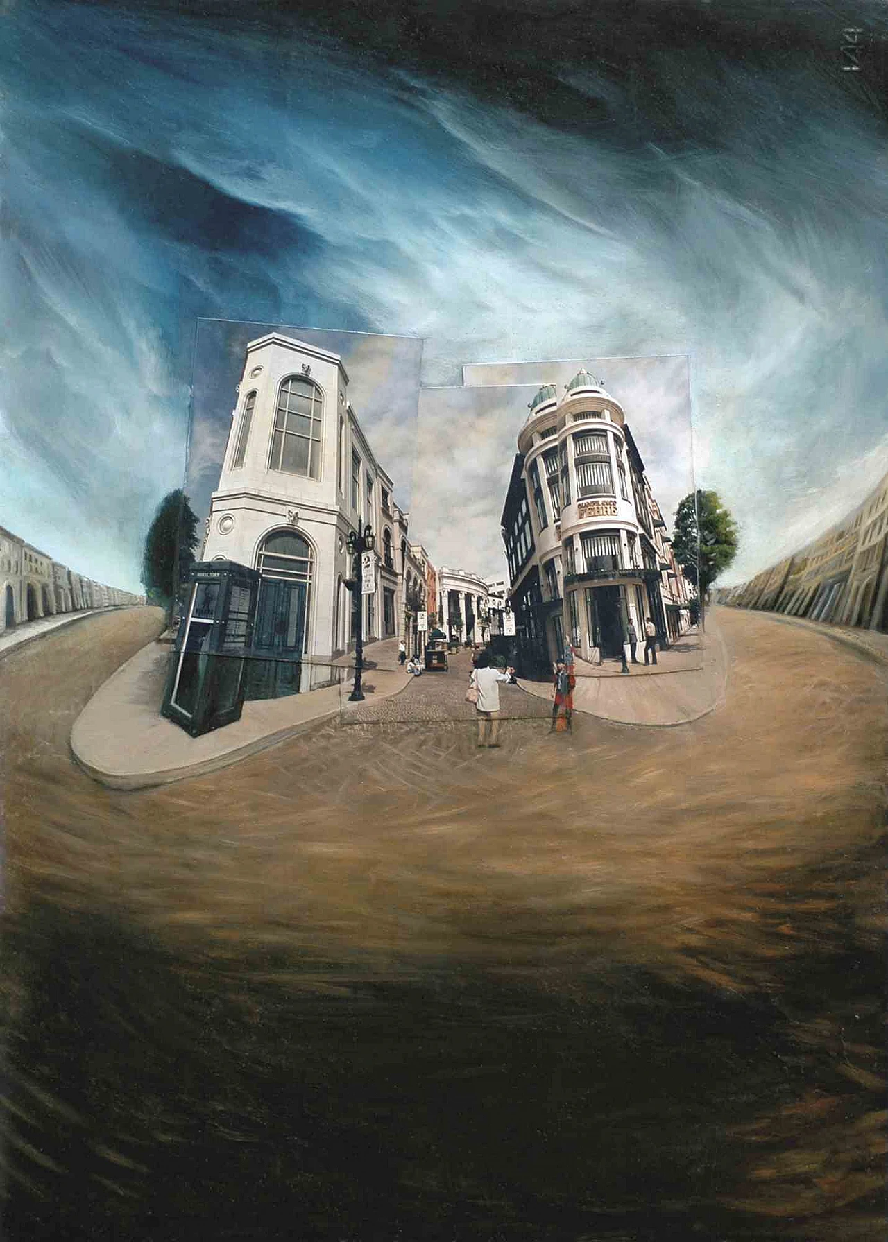 Dario Cusani, Rodeo Drive, foto di pittura a olio Anni 2000 1