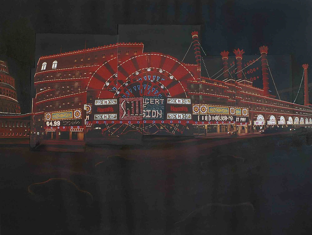 Dario Cusani, The Las Vegas ship - La nave di Las Vegas, Oil Painting Photo 2000s 1