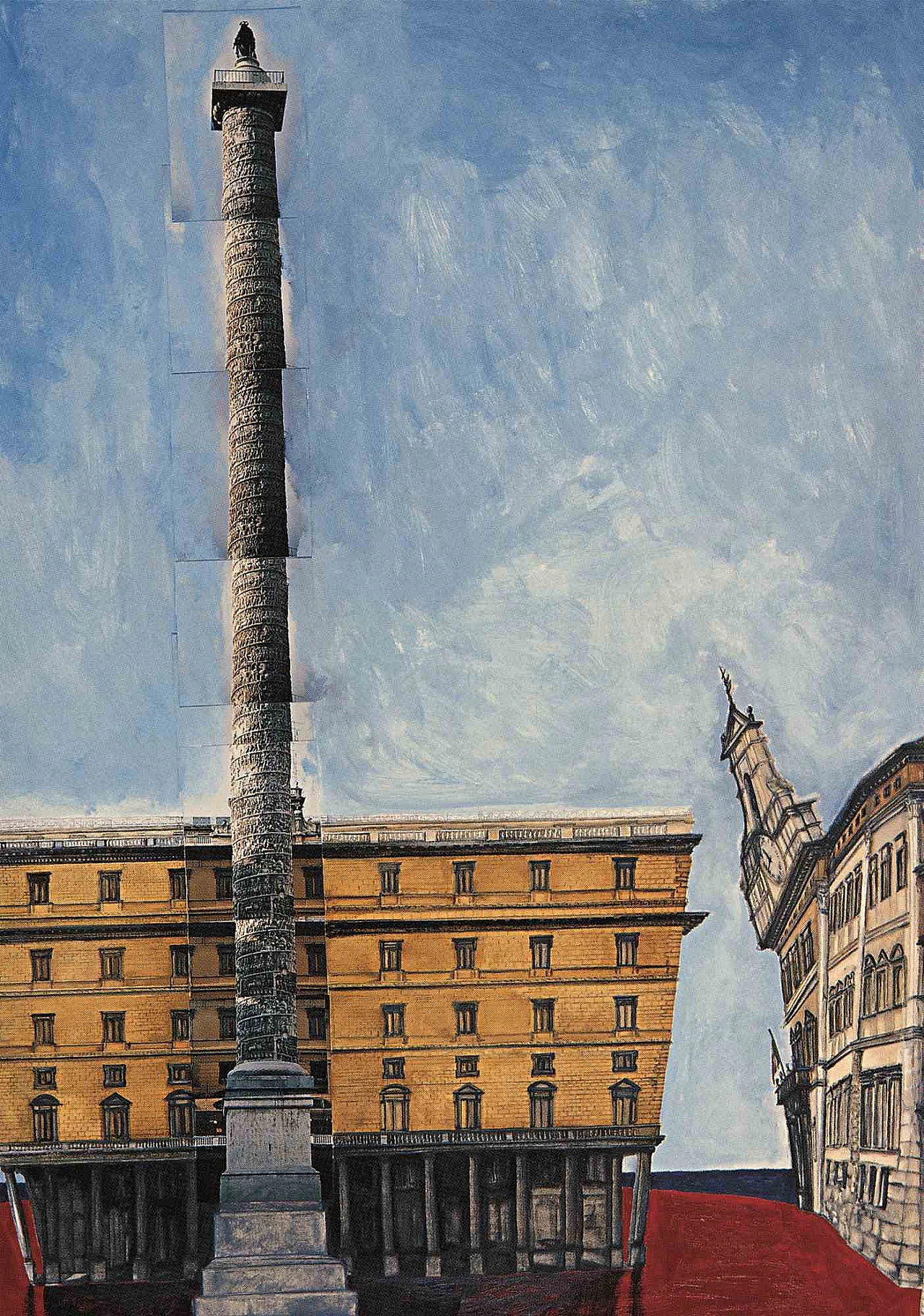 Dario Cusani, ROMA CELESTE - Roma Celeste, Foto su dipinto ad olio Anni 2000 1