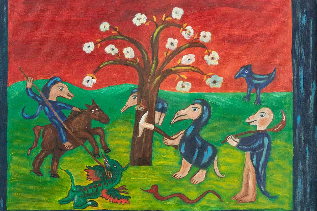 Eleonora Leone, Untitled, Oil on Canvas 2000s 3