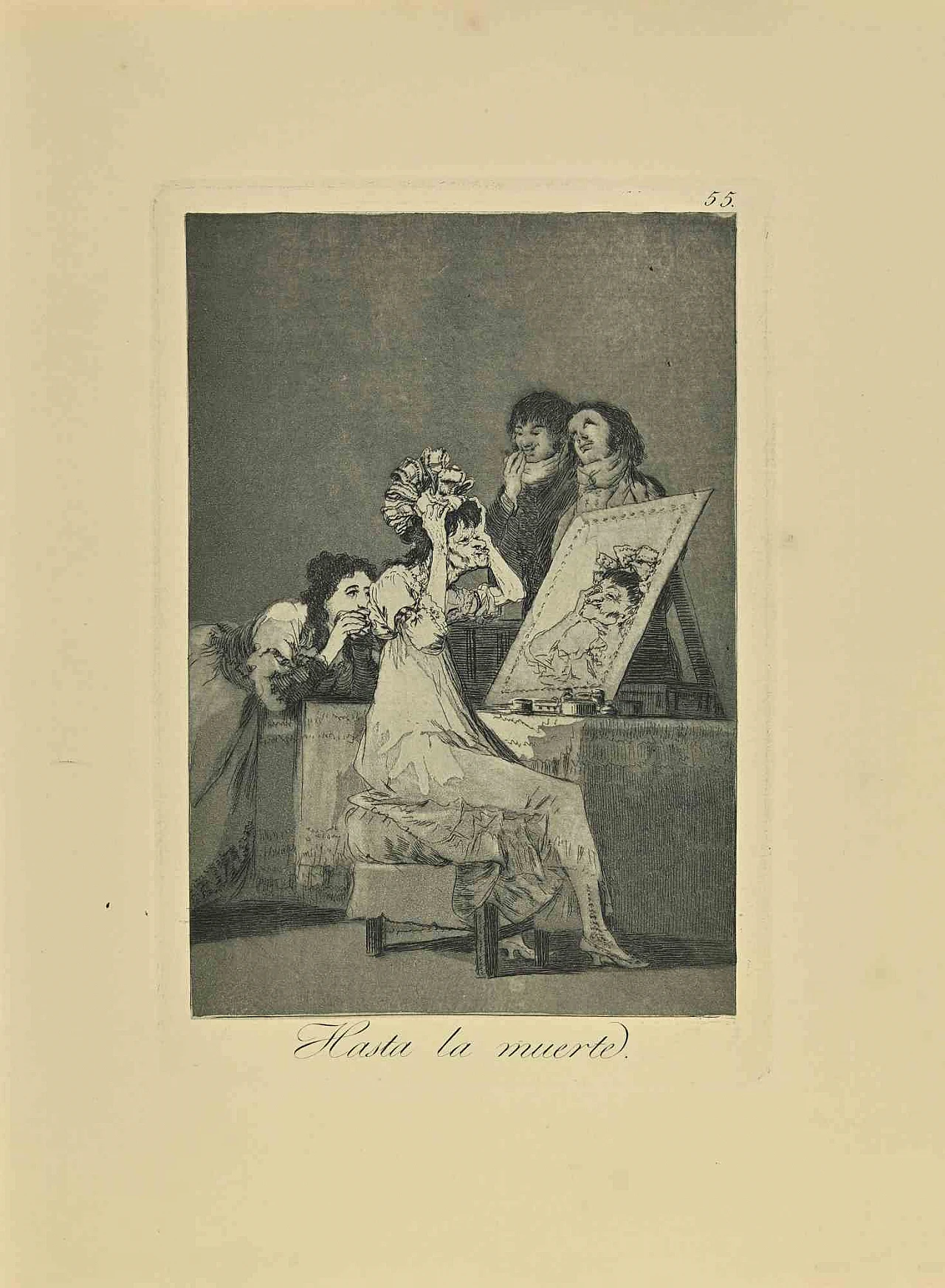 Francisco Josè de Goya y Lucientes, Hasta La Muerte, Etching Aquatint Drypoint 19th century 1