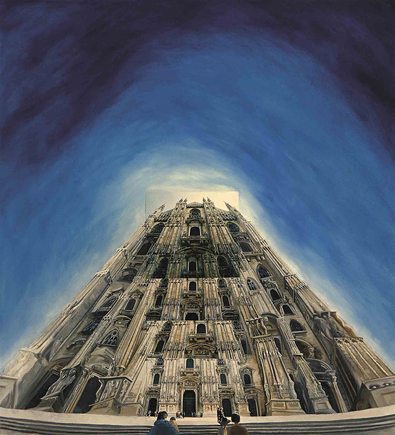 Dario Cusani, Duomo imperante, Oil Painting Photo 2000s 1