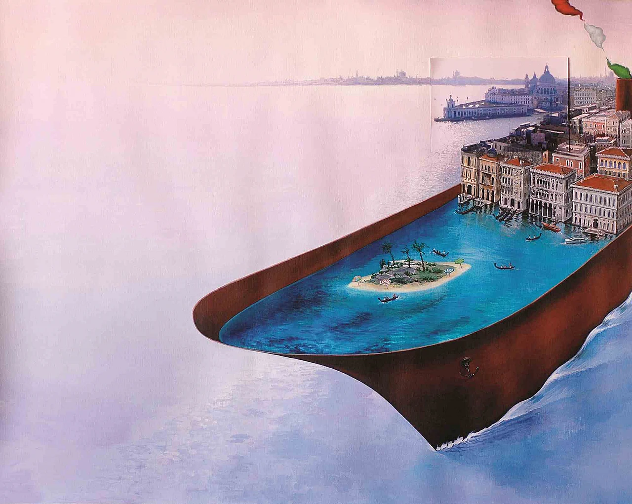 Dario Cusani, Venice that is leaving 2 -  Venezia che se ne va 2, Acrylic 2000s 1