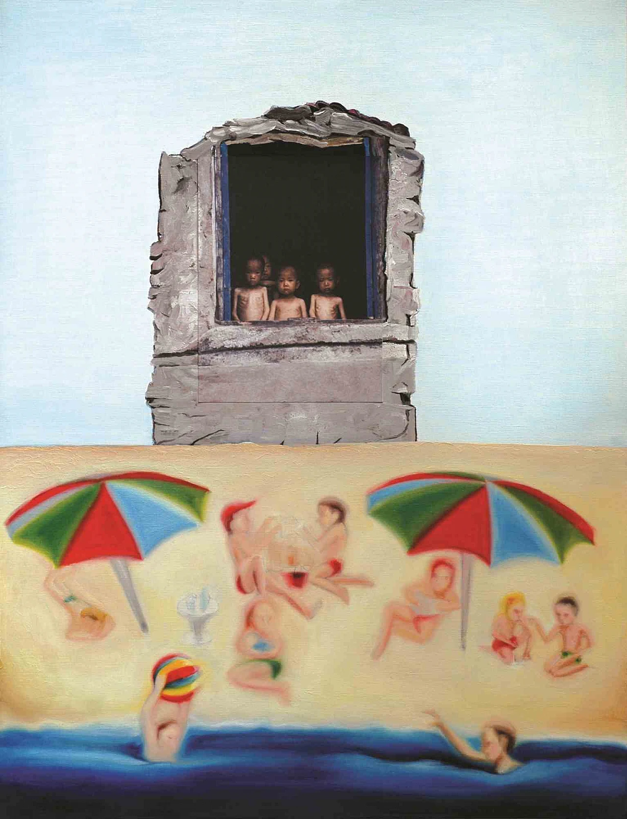Dario Cusani, The Children Look at Us  -  I bambini ci guardano, Acrylic 2000s 1