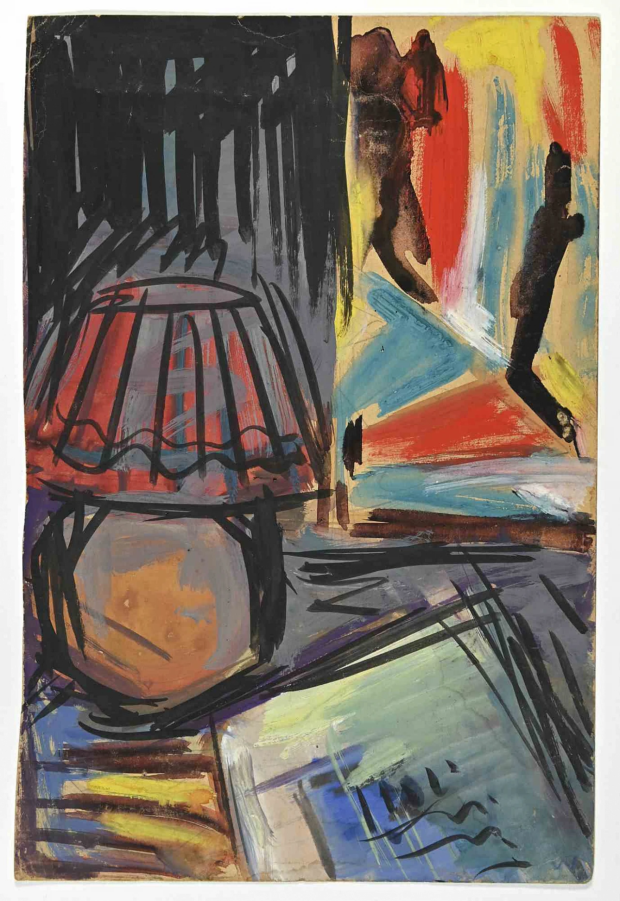 Henry Wormser, composizione, disegno ad acquerello Anni 2000 1