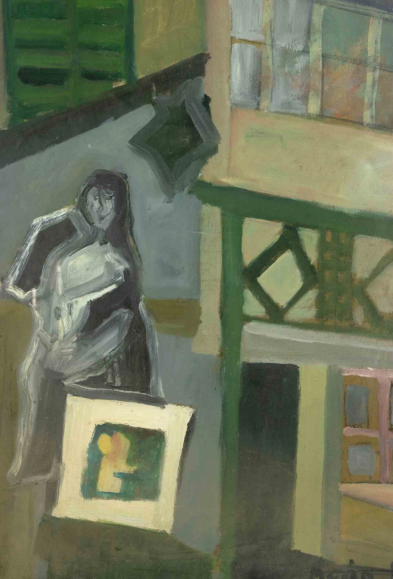 Maria Merita, Composition, Oil Painting 2000s 3