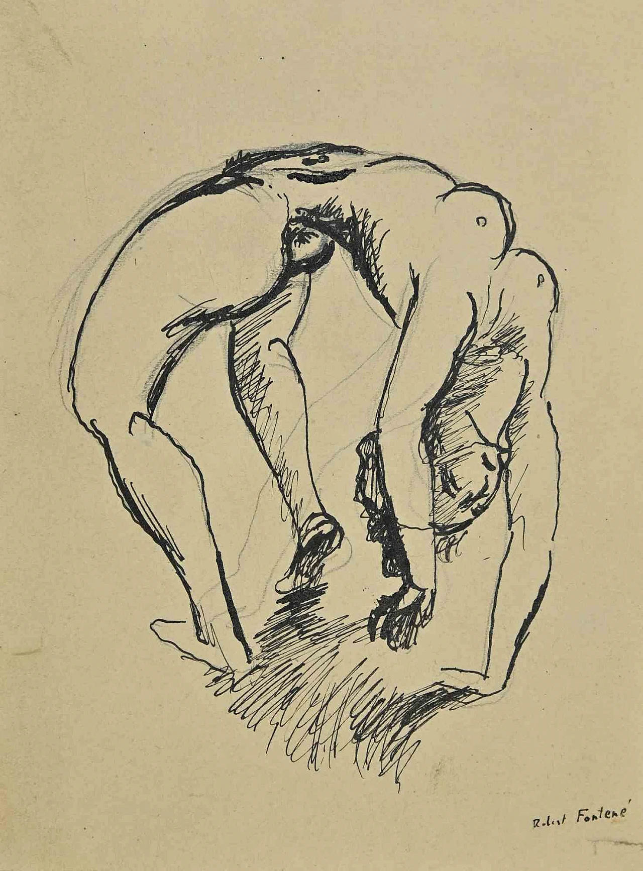 Robert Fontené, Nudo, Disegno Disegno-Inchiostro Anni 2000 1