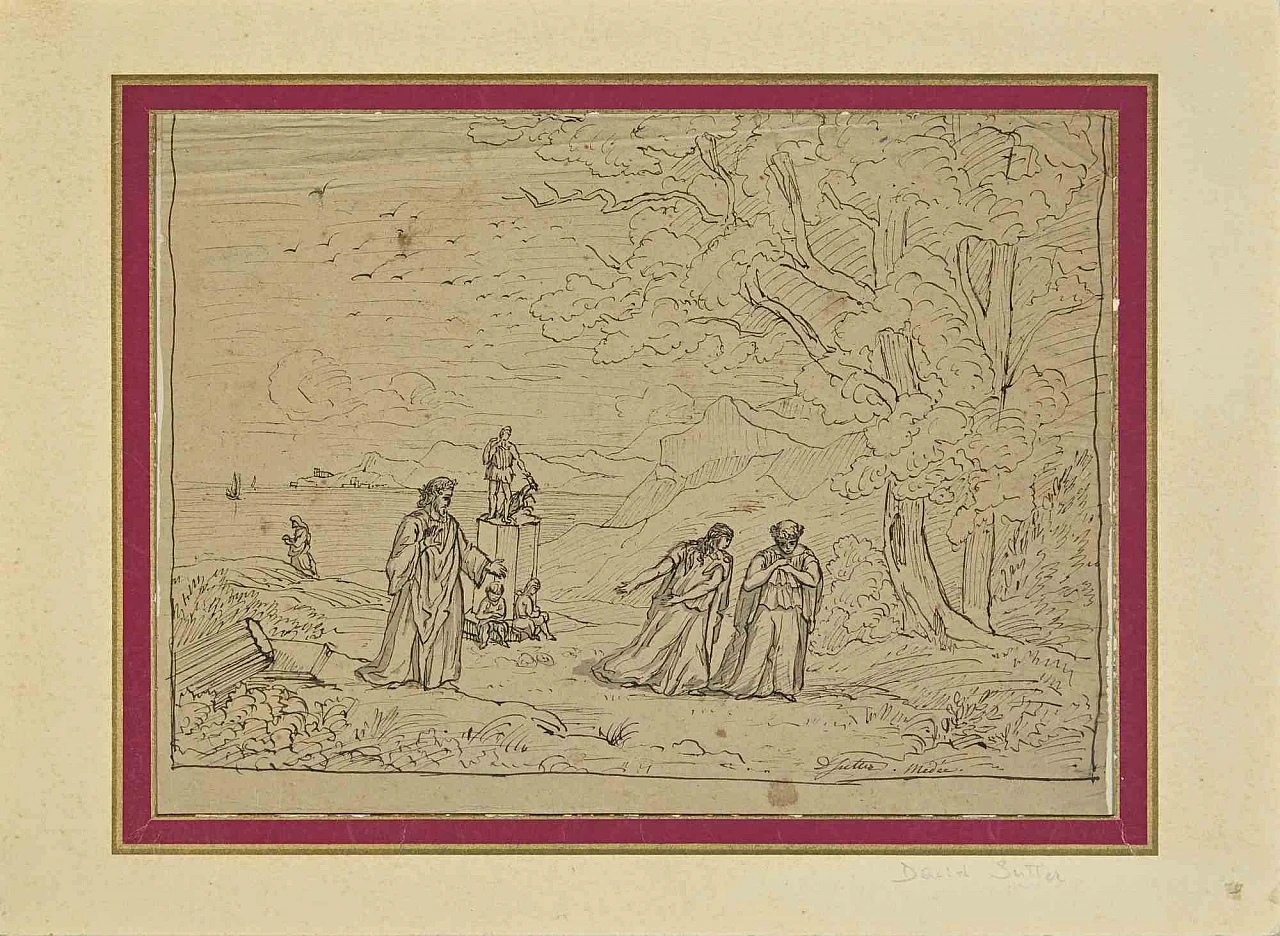 David Sutter, conversazione, disegno Anni 2000 1