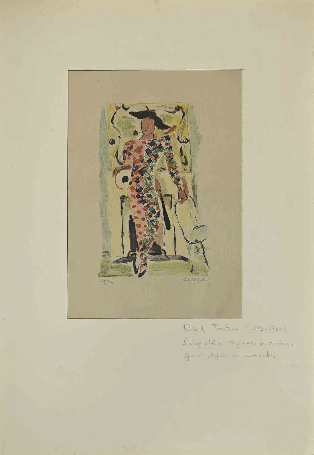 Robert Fontené, Figure, Lithograph 2000s 1